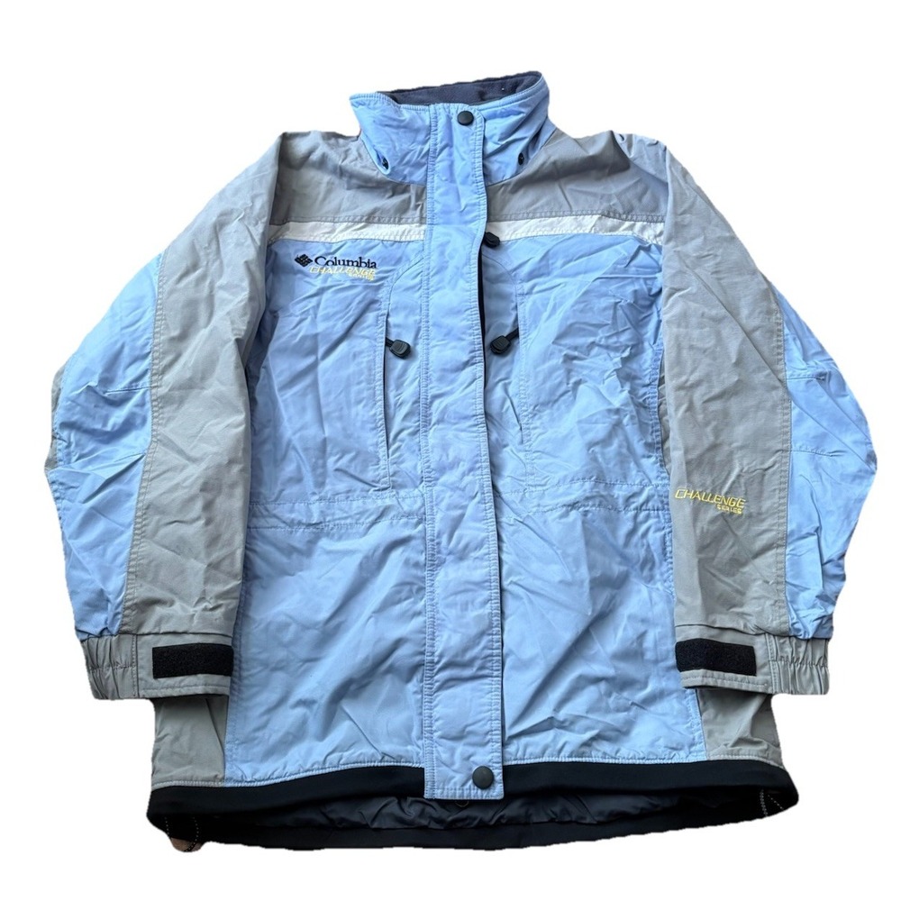 Columbia Jacket Women Medium Blue Challenge Series Full Zip Hooded